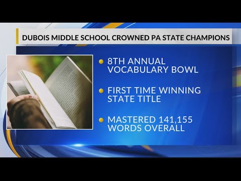 DuBois Middle School crowned PA State Champions