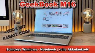 GEEKOM GeekBook M16 Review 💻 Intel Core Ultra 9, 24h Battery & Premium 16-Inch AI PC Under €800