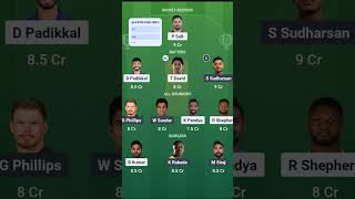 क्रिकेट फैंस RCB🔥 vs GT 🌊 Dream team #cricket #shorts #team