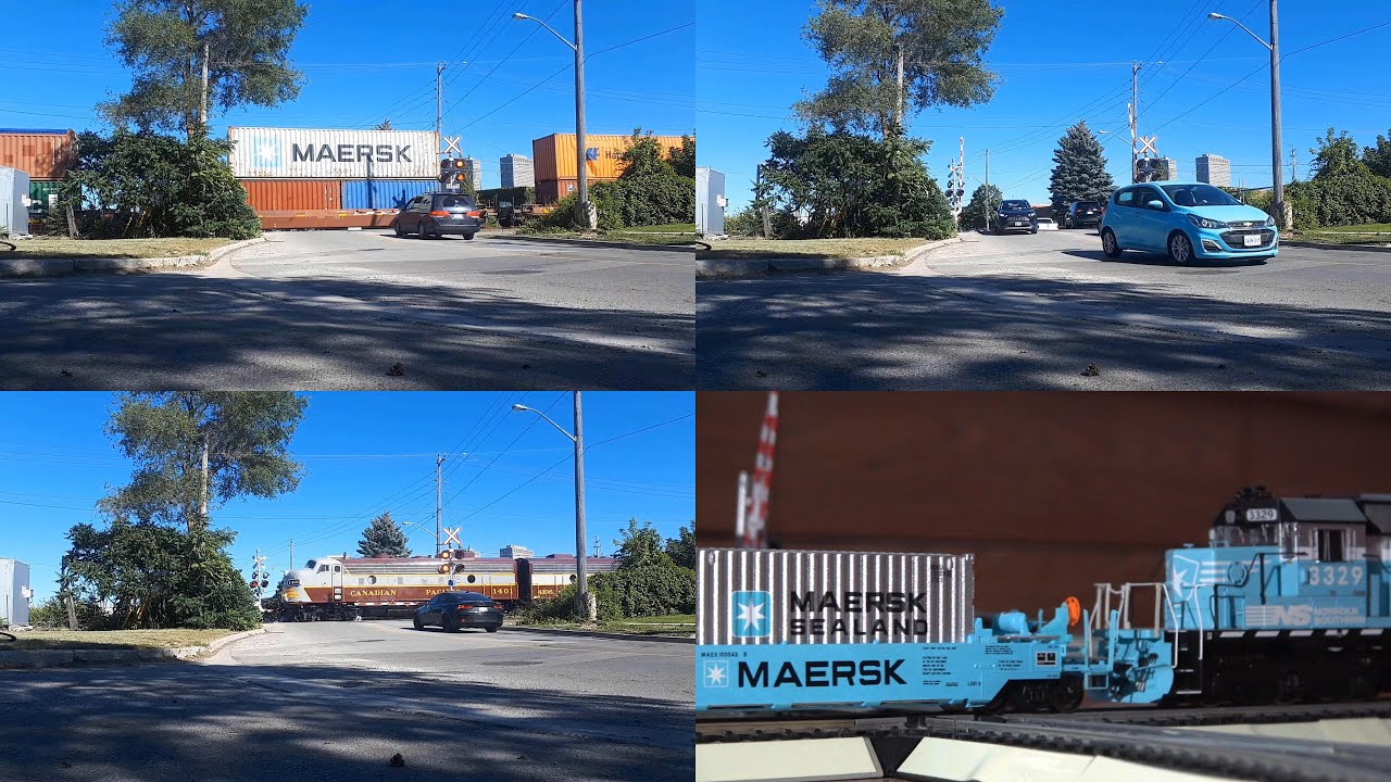 ᴴᴰ CP 1401 (President’s train) crossing Wicksteed ave. (East York, ON