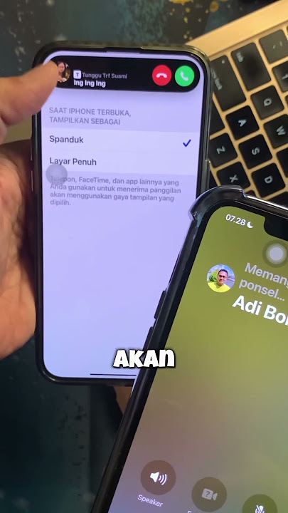 Tips and trick iPhone, perbedaan panggilan masuk spanduk dan layar penuh #smartphone #tutorial #tips