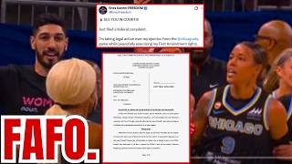 Fafo Enes Kanter Freedom Takes Legal Action Against Chicago Sky For Ejection, Banning From Arena
