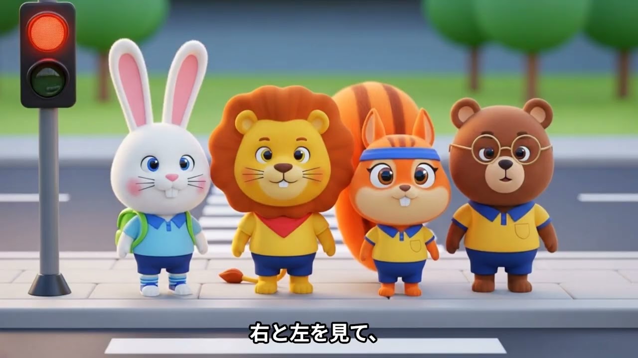 🚥 赤で止まれ！青で進め！🚦 安全の約束を守ろう