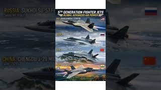 fifth generation fighter jets comparison......#viral #trendingshorts #fighterjet #comparison #shorts