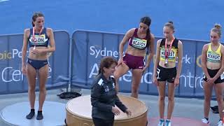 5000m U20 Women Presentation, Australian Junior Championships, Sydney Olympic Park 14/03/2018