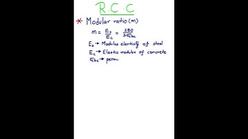 modular ratio formula #civilengineering #rcc #formulae #workingstressmethod