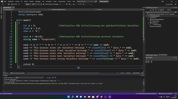 C++ #002: Einfache Variablen und Datentypen
