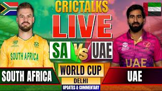 🔴 Live: SA vs UAE, World Cup, Cricket Live Match Today Score Commentary, South Africa v UAE screenshot 4