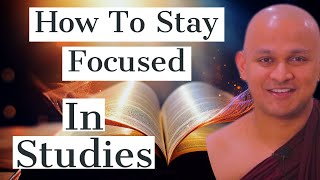 How To Stay Focused In Studies | Buddhism In English