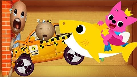 Pinkfong vs Buddy vs Funny Crash Test | Kick The Buddy