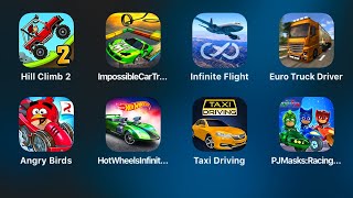 Hill Climb 2,Impossible Car Track 3d,Infinite Flighty,Euro Truck Driver,Angry Birds Go,Hot Wheels screenshot 4