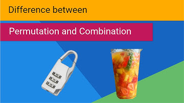 Difference between Permutation and Combination