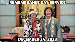 Dharma Service (December 24, 2023) - Rev. Barbara Brennan - Windward Buddhist Temple