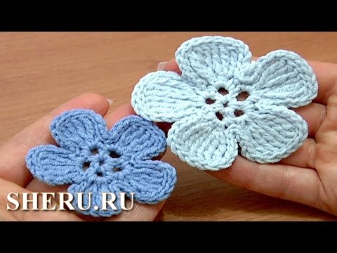 Вязание крючком цветок урок 5 Вязание крючком цветок урок 5