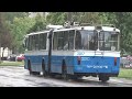 Самый красивый троллейбус  гармошка ЗИУ 10 (ЗиУ-683Б и ЗиУ-6205) Украина, Черкассы 2019 год