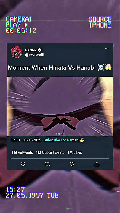MOMENT WHEN HINATA VS HANABI ☠️🤯