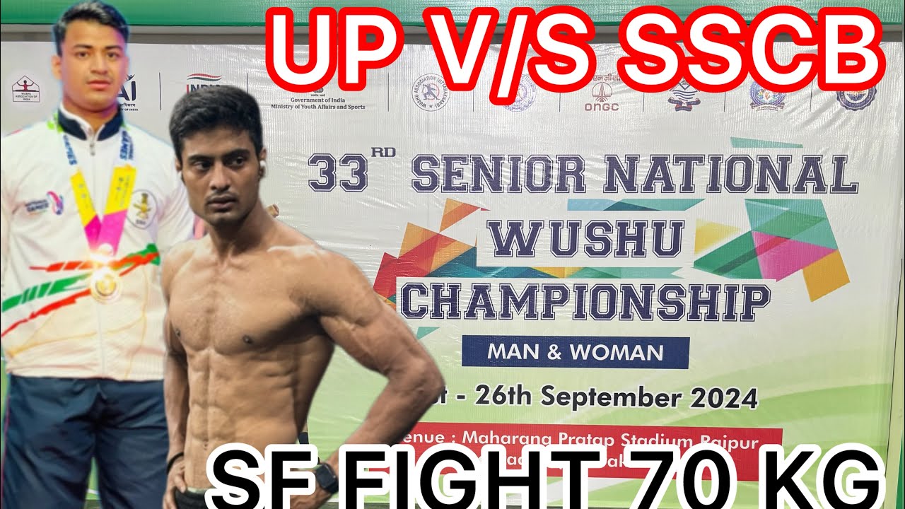 SF 70 KG 🔴Suraj Yadav (UP) V/S 🔵Arjun Malla (SSCB)- 33rd SENIOR NATIONAL WUSHU CHAMPIONSHIP - 2024