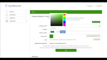 Creating a SignRequest Company account