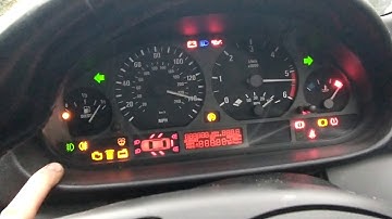 BMW E46 320td dash cluster self test (test 02)