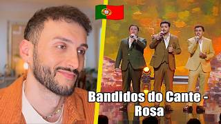 First Reaction Bandidos Do Cante Rosa Portugal Live Performance Eurovision 2026