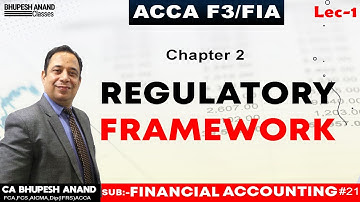 ACCA F3/FIA - Regulatory Framework Chapter 2 [lec -1] | Acca Financial Accounting Subject