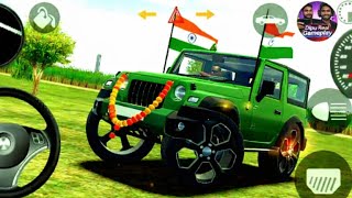 Modified Mahindra Thar Gameplay 😈 | Indian Car Simulator 3D | Offroad Driving | video game 2026 screenshot 3
