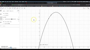 GeoGebra Class Online App Create Slider and Secant Lines