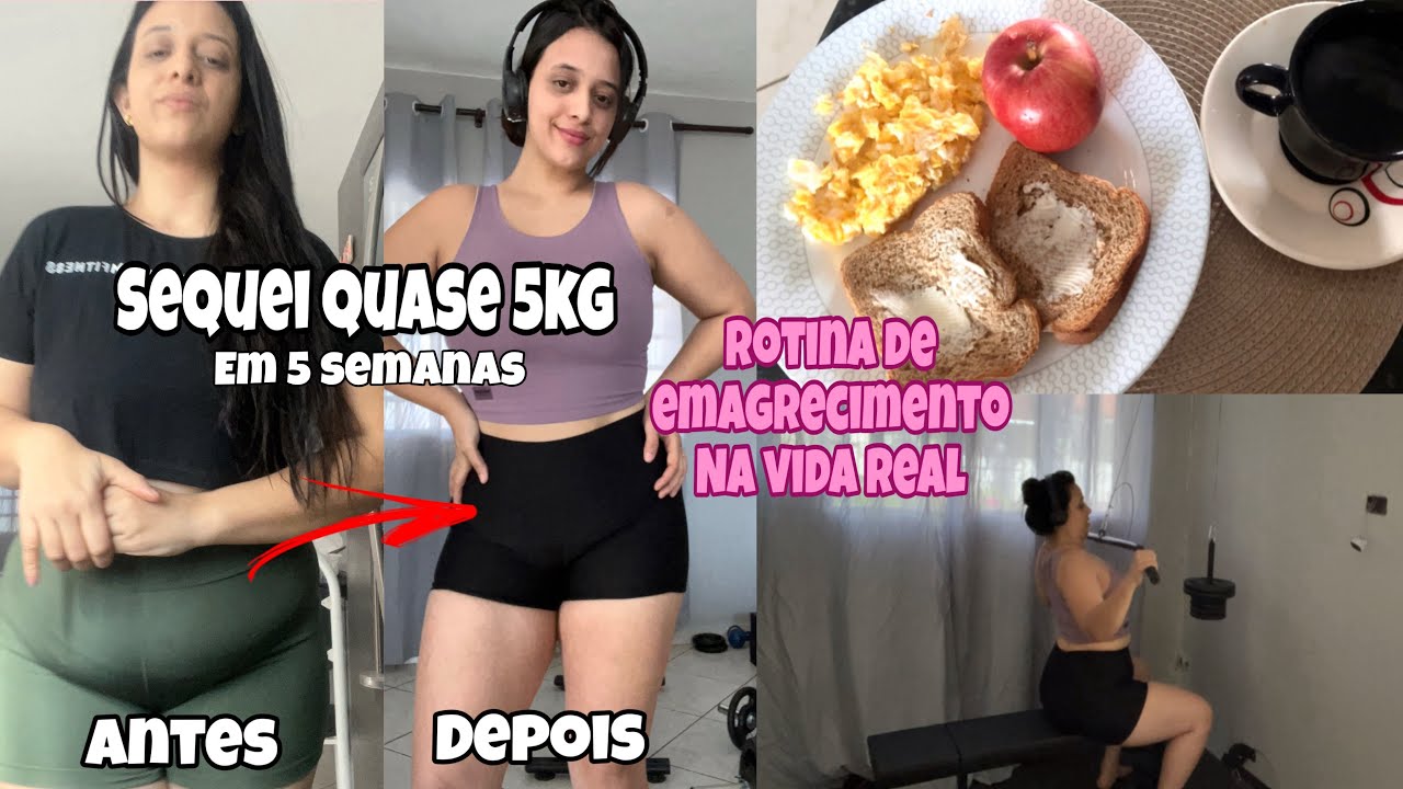 VLOG: Quase 26kg ELIMINADOS com dieta SIMPLES | Rotina de alimentação saudável & treino em casa 🏡 