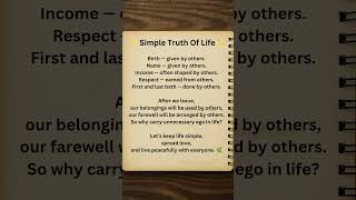 Simple Truth Of Life...#quotes #psychology #shorts #motivation #inspiration #mindset #tricks