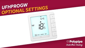 UFHPROGW | Optional Settings | Polypipe Underfloor Heating Controls