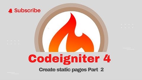 Codeigniter 4 | Create a static website Part 2 @codewithramra1862