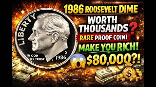 1986 Roosevelt Dime Worth Thousands? Rare Proof Coin That Could Make You Rich! 💰🔥