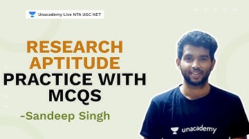 Practice Research Aptitude with MCQs | Sandeep Singh | Unacademy Live NTA UGC NET 2021