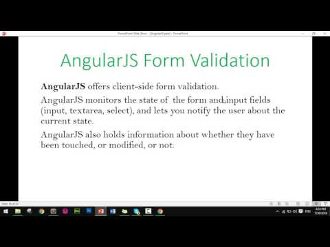 AngurJS Tutorial| Part 12 AngularJS validation.