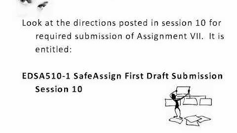 EDSA510DLA 4 Downloadable Video Assignment Session 11
