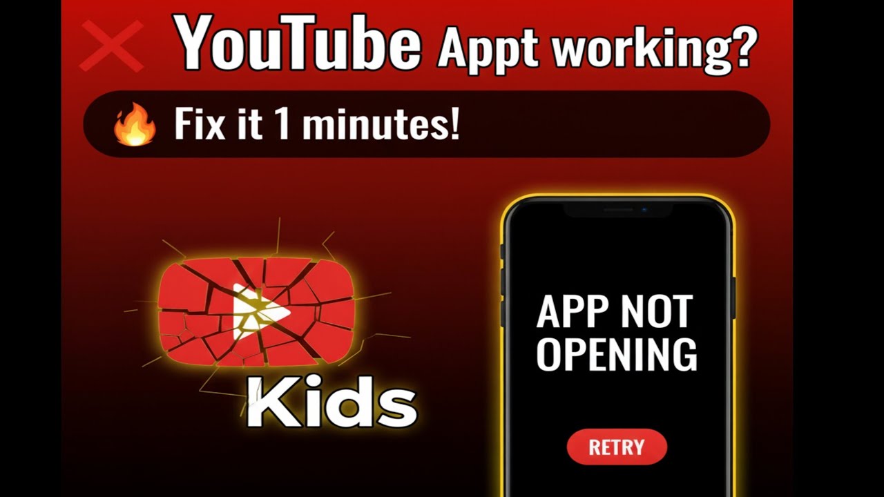 How to solve YouTube kids not working problem 2025 - YouTube