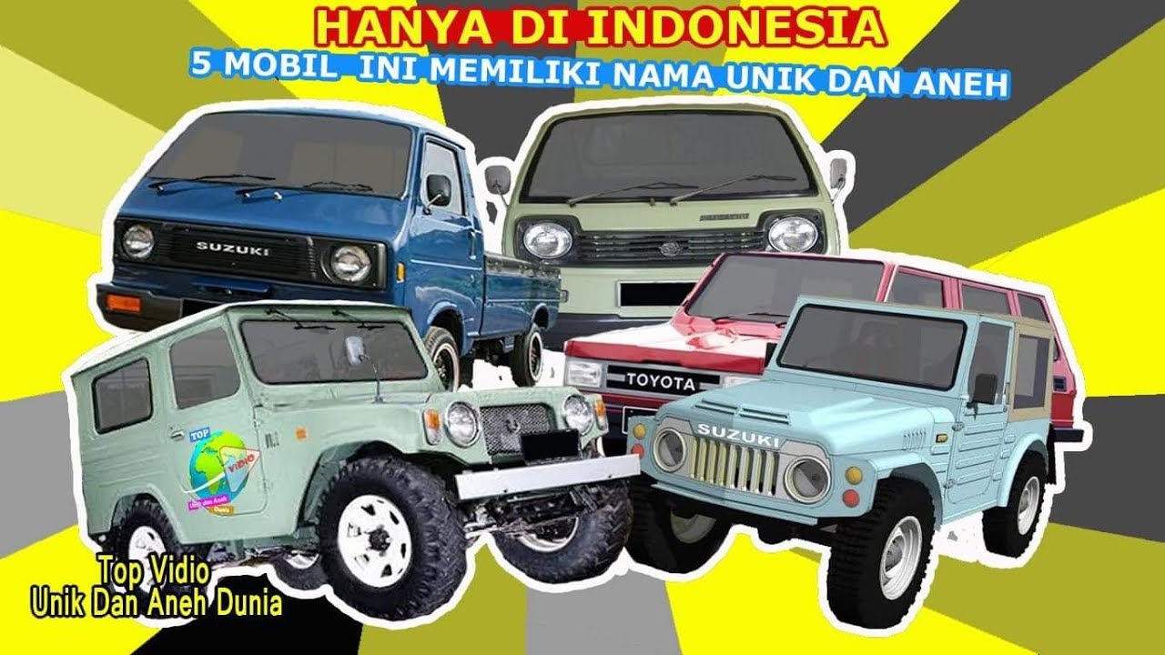 Hanya di Indonesia  5 Mobil  Unik Legendaris ini Mempunyai 