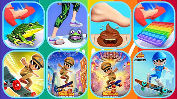 Little Singham Skater vs Tippy Toe 3D - All Levels Gameplay iOS,Android Part 3