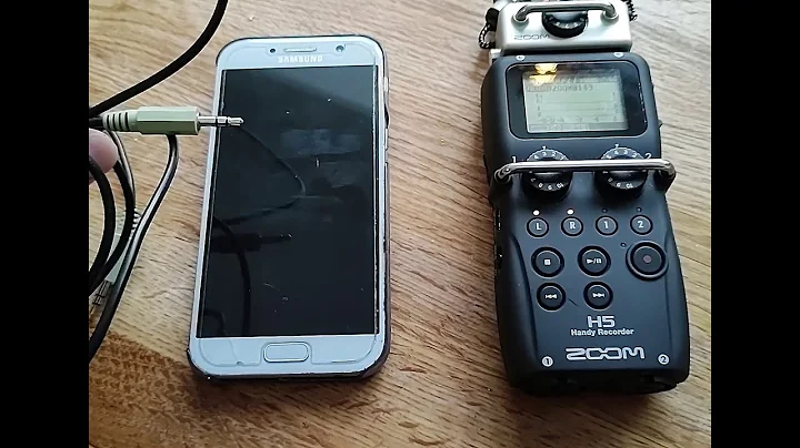 Connect Zoom H5 on Smatphone Android with Mini Jack Cable