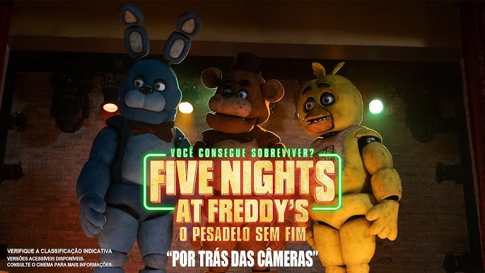 PING: Data de estreia do filme de Five Nights at Freddy's e mais, veja