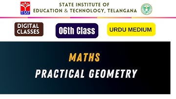 SIET 06th Class || MATHS (UM) - PRACTICAL GEOMETRY || T-SAT