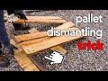 How to dismantle euro pallets epal fast  new method