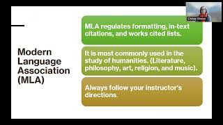 MLA APA Workshop