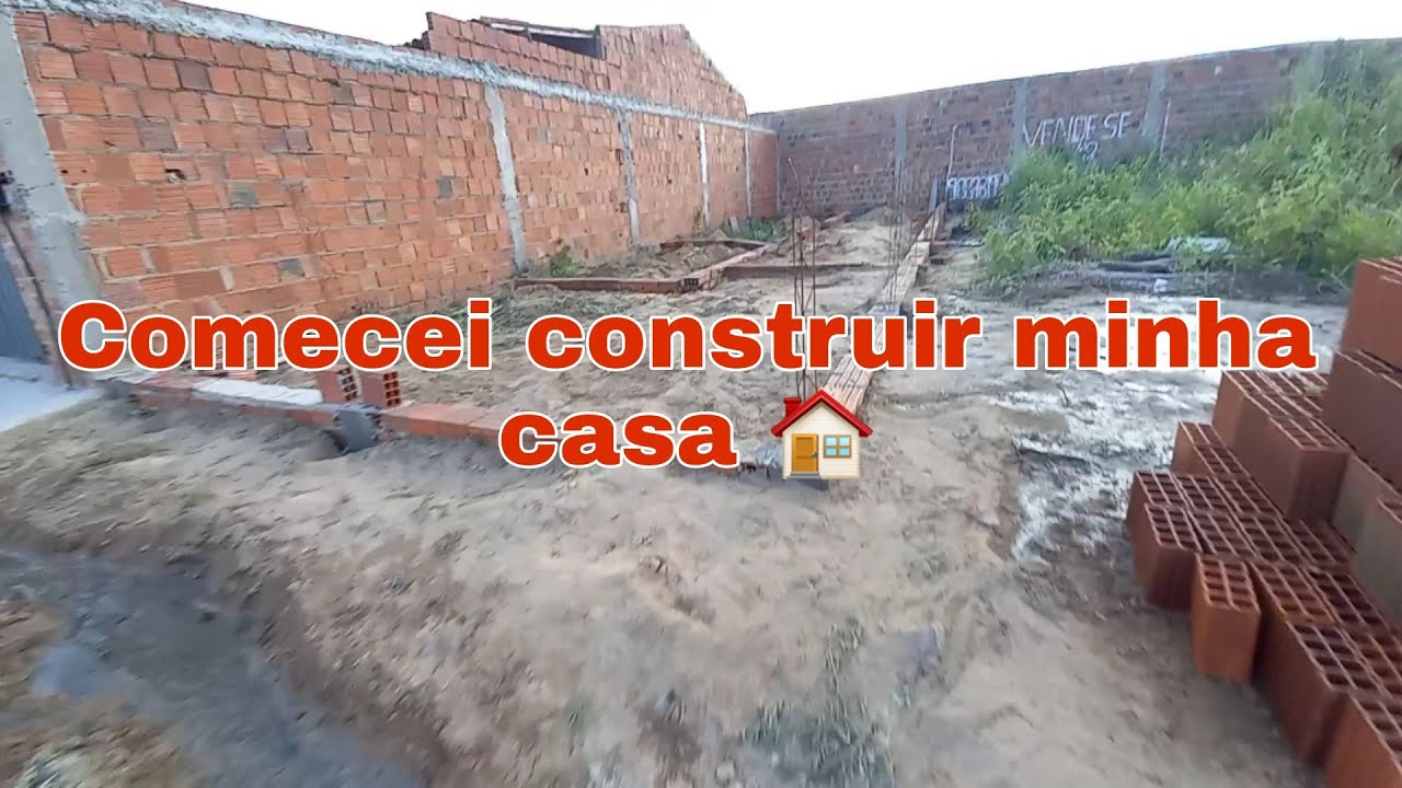 Começando construir minha casa simples do zero 😃🙏 - YouTube