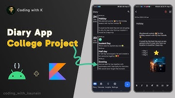 Android Diary App Project | Final Year Android Project | College Project With Source Code 2025-26
