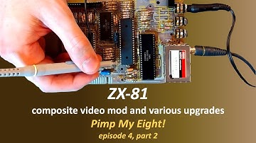 ZX-81 composite video mod and various upgrades