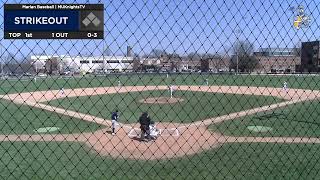 Marian Baseball vs MVNU (Game 1)