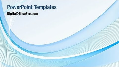 Abstract Blue Waves PowerPoint Template Backgrounds - DigitalOfficePro #07085W