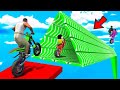SHINCHAN AND FRANKLIN TRIED THE IMPOSSIBLE STAIRS PUZZLE PARKOUR CHALLENGE GTA 5 