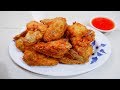 Crispy Fried Chicken Wings Recipe with Bread Crumbs